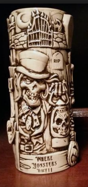 Chillinghast's Dark Lantern Tiki Mug, Series 1 - bone