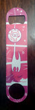 Fine art double sided printed stainless steel speed bottle opener