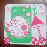 Horror In Clay 4x4 cork-backed ceramic coasters