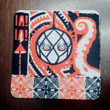 Horror In Clay 4x4 cork-backed ceramic coasters