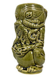 Horror In Clay Cthulhu Tiki Mug, Series 1 open edition - olive green